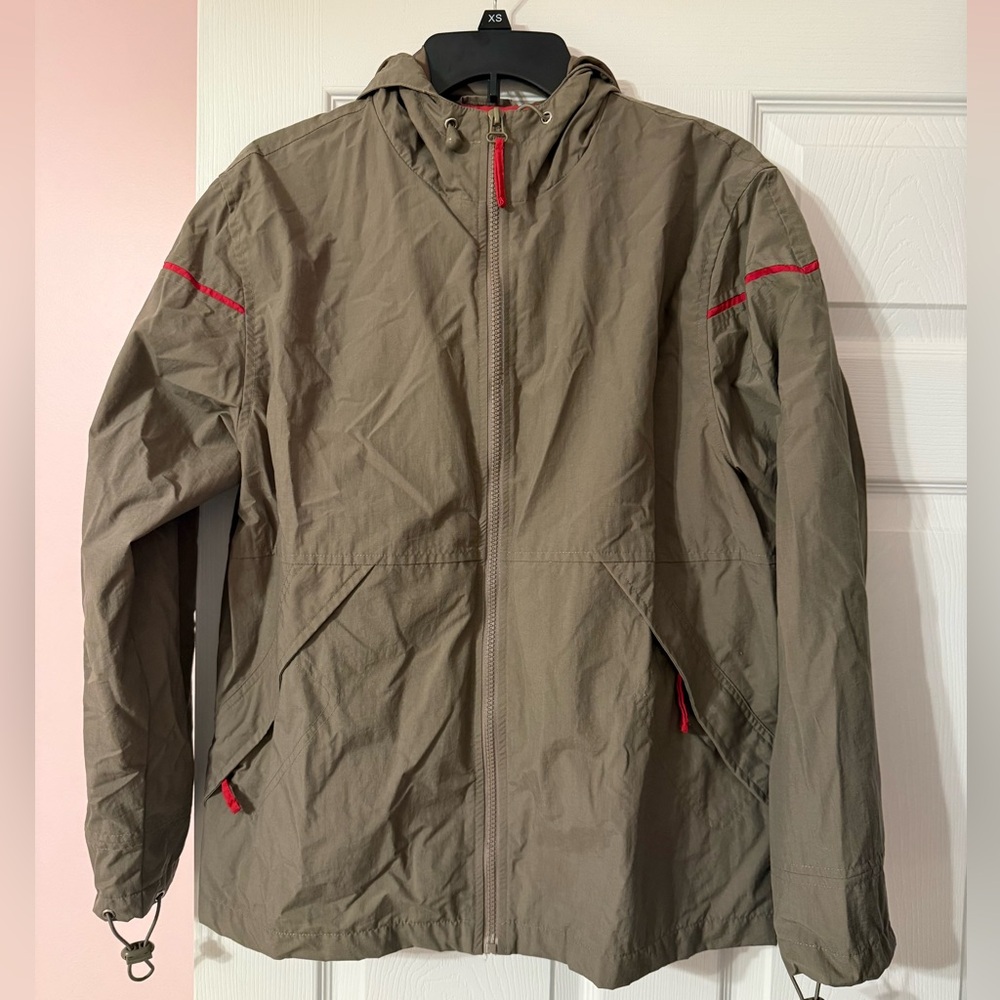 Tan windbreaker